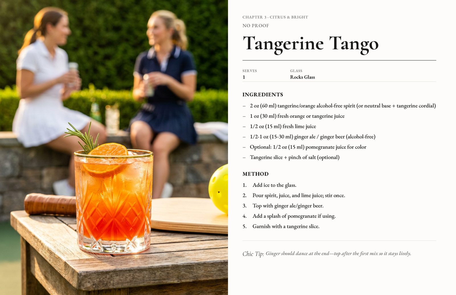 Inside Mocktail Chic: Tangerine Tango